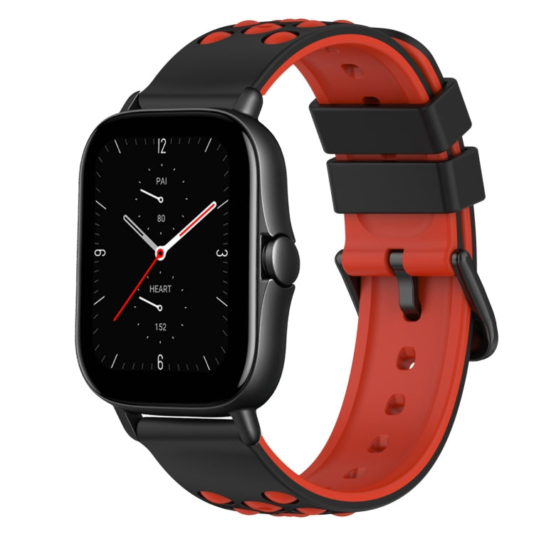 22mm Two-Color Silicone Watch Band, For Amazfit GTS 2 Mini, For Amazfit GTS 2