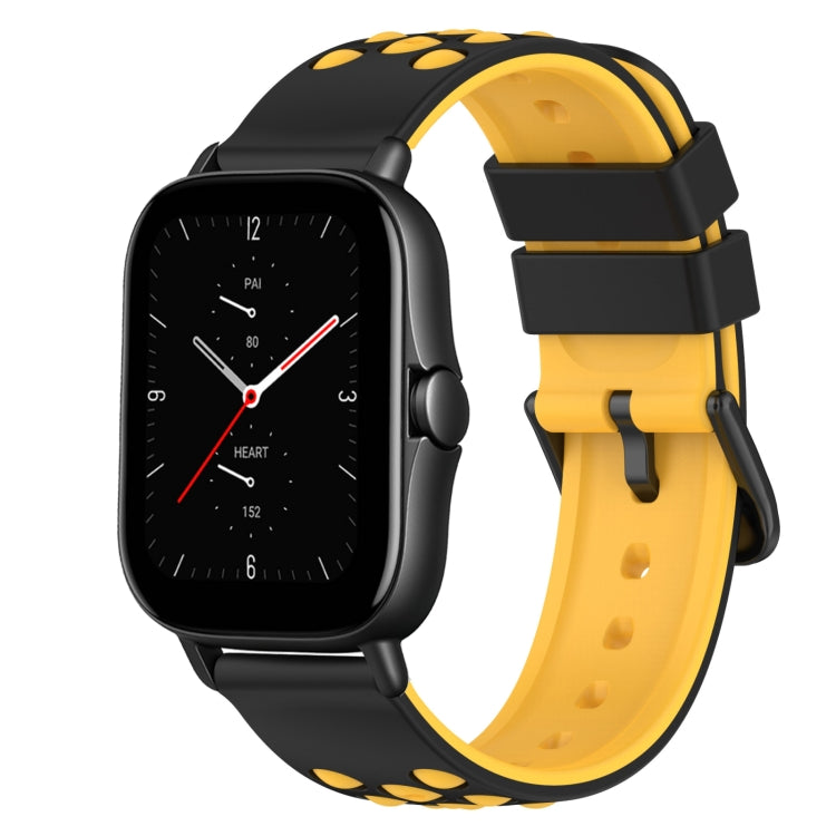 22mm Two-Color Silicone Watch Band, For Amazfit GTS 2 Mini, For Amazfit GTS 2