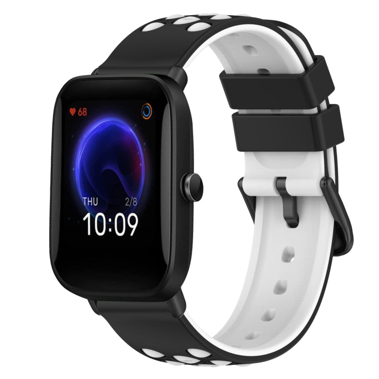 22mm Two-Color Silicone Watch Band, For Amazfit Pop Pro, For Amazfit Pop