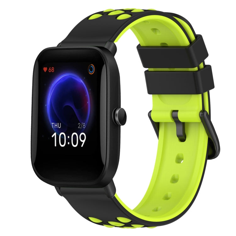 22mm Two-Color Silicone Watch Band, For Amazfit Pop Pro, For Amazfit Pop