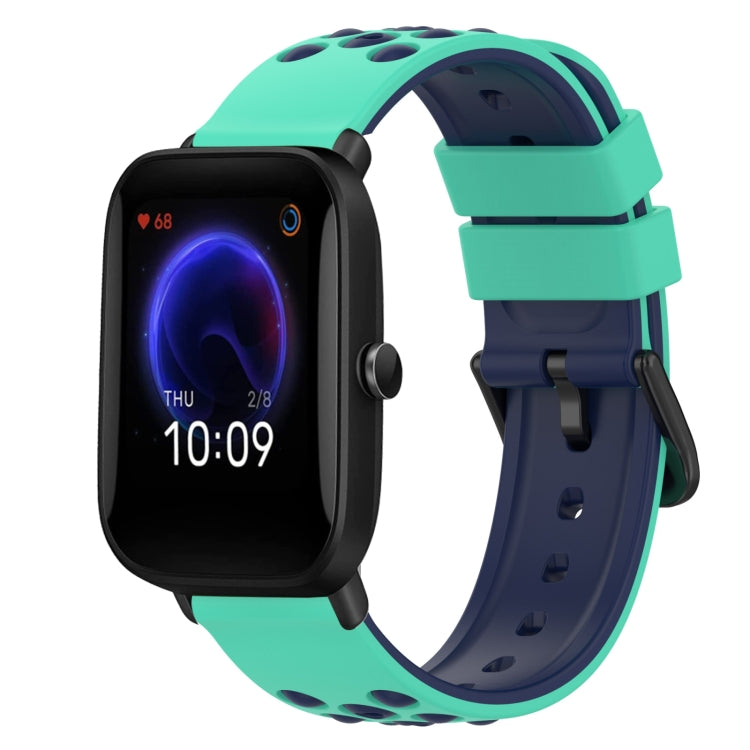 22mm Two-Color Silicone Watch Band, For Amazfit Pop Pro, For Amazfit Pop
