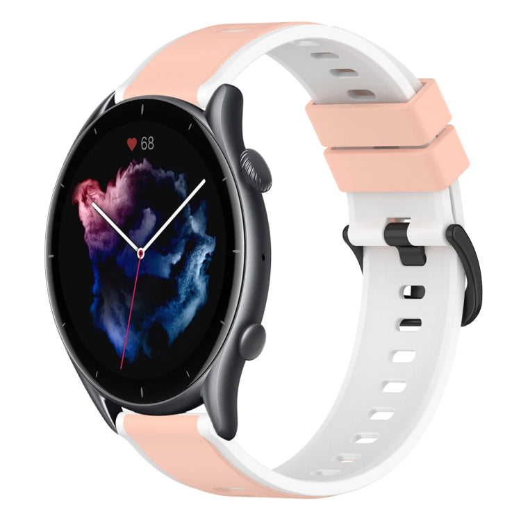 22mm Two-Color Silicone Watch Band, For Amazfit GTR 3, For Amazfit GTR 3 Pro