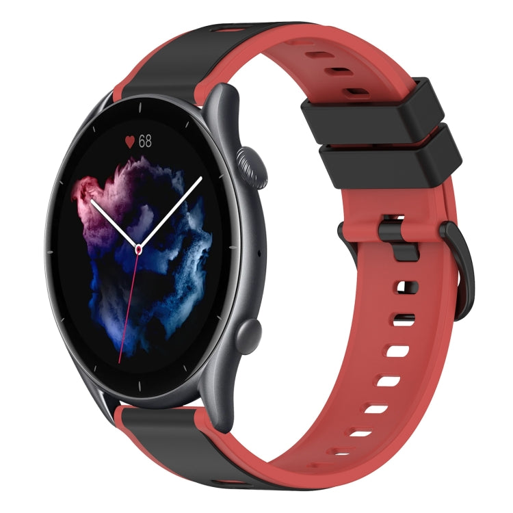 22mm Two-Color Silicone Watch Band, For Amazfit GTR 3, For Amazfit GTR 3 Pro