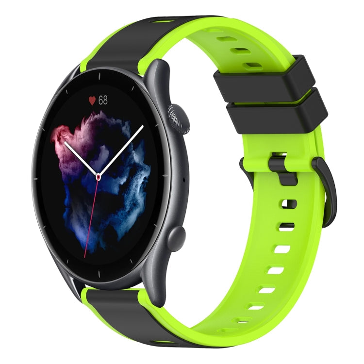 22mm Two-Color Silicone Watch Band, For Amazfit GTR 3, For Amazfit GTR 3 Pro