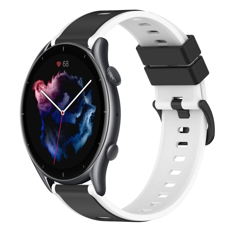 22mm Two-Color Silicone Watch Band, For Amazfit GTR 3, For Amazfit GTR 3 Pro
