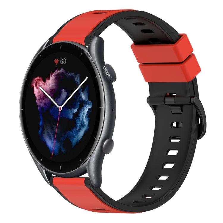 22mm Two-Color Silicone Watch Band, For Amazfit GTR 3, For Amazfit GTR 3 Pro