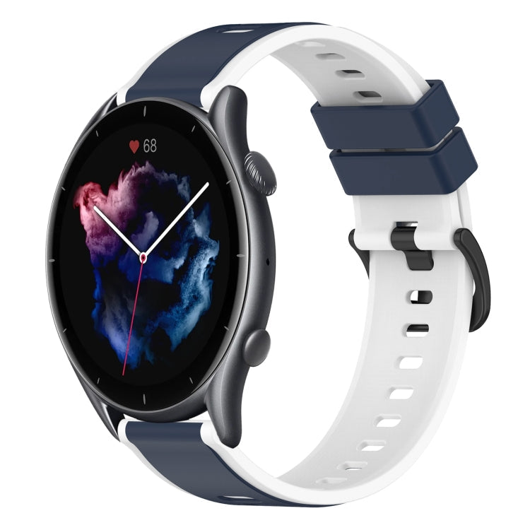 22mm Two-Color Silicone Watch Band, For Amazfit GTR 3, For Amazfit GTR 3 Pro