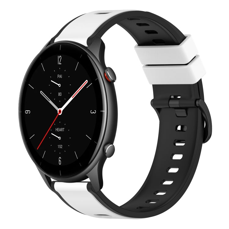 22mm Two-Color Silicone Watch Band, For Amazfit GTR 2e, For Amazfit GTR 2