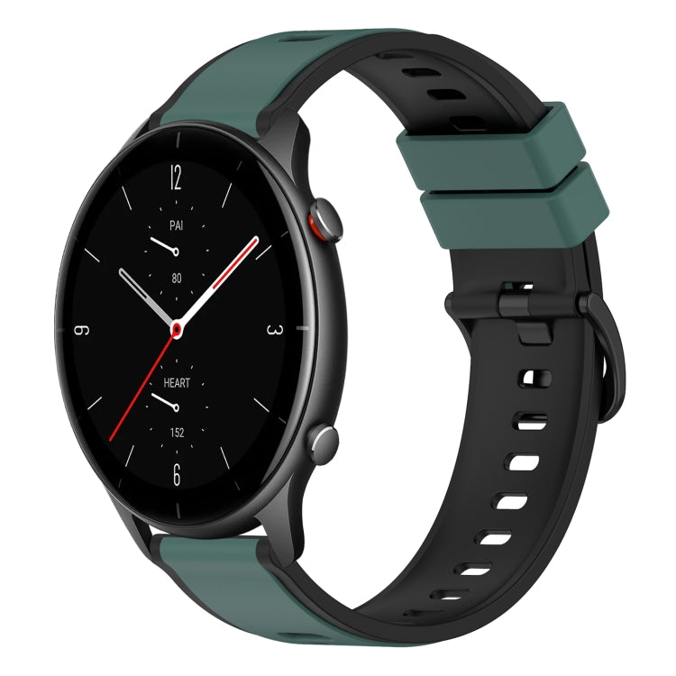 22mm Two-Color Silicone Watch Band, For Amazfit GTR 2e, For Amazfit GTR 2