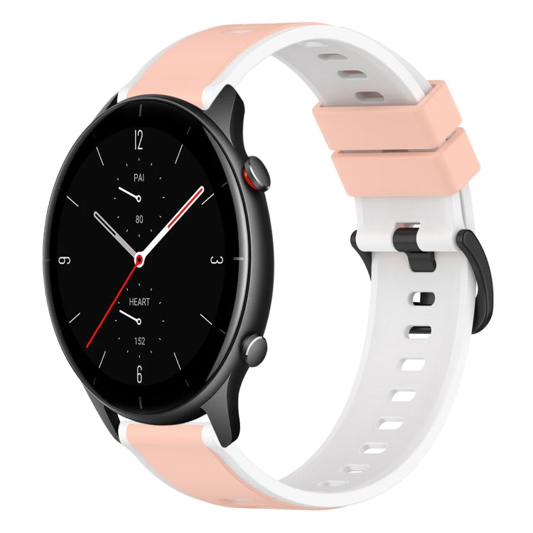 22mm Two-Color Silicone Watch Band, For Amazfit GTR 2e, For Amazfit GTR 2