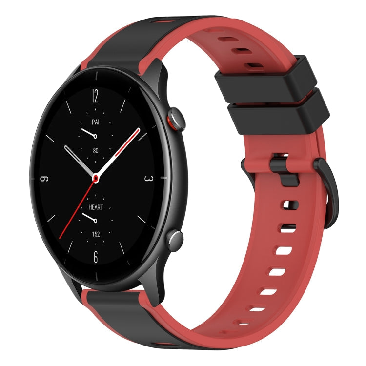 22mm Two-Color Silicone Watch Band, For Amazfit GTR 2e, For Amazfit GTR 2