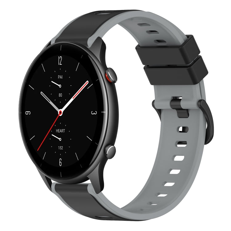22mm Two-Color Silicone Watch Band, For Amazfit GTR 2e, For Amazfit GTR 2