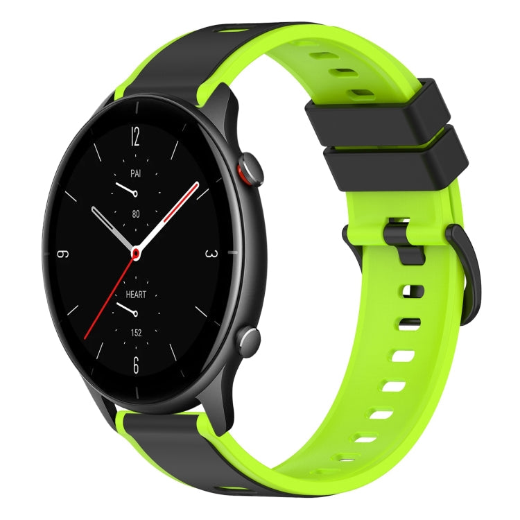 22mm Two-Color Silicone Watch Band, For Amazfit GTR 2e, For Amazfit GTR 2