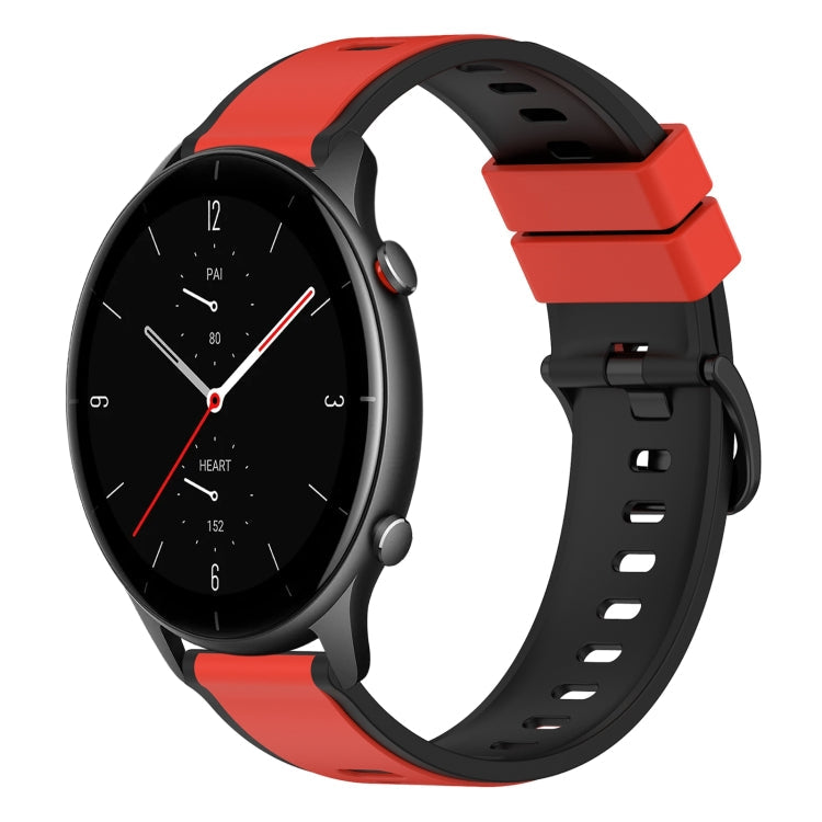 22mm Two-Color Silicone Watch Band, For Amazfit GTR 2e, For Amazfit GTR 2