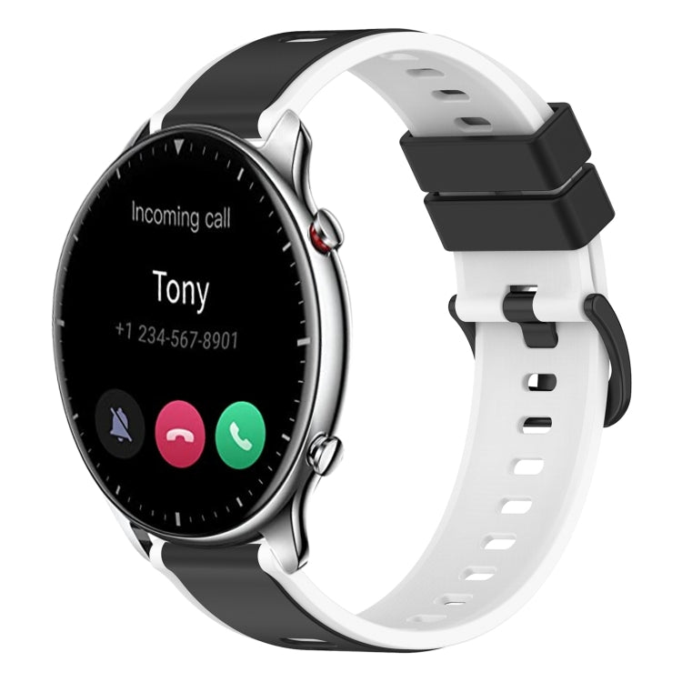 22mm Two-Color Silicone Watch Band, For Amazfit GTR 2e, For Amazfit GTR 2