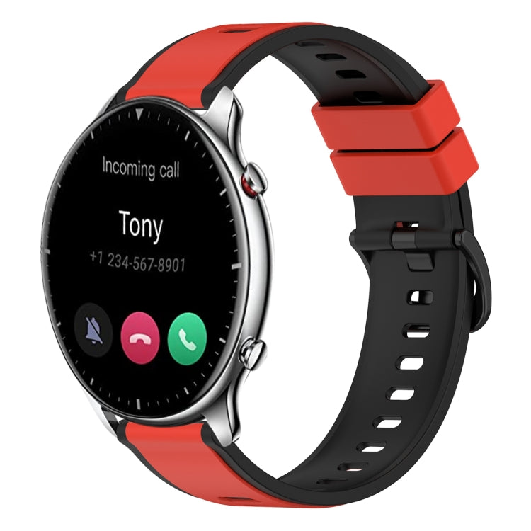 22mm Two-Color Silicone Watch Band, For Amazfit GTR 2e, For Amazfit GTR 2