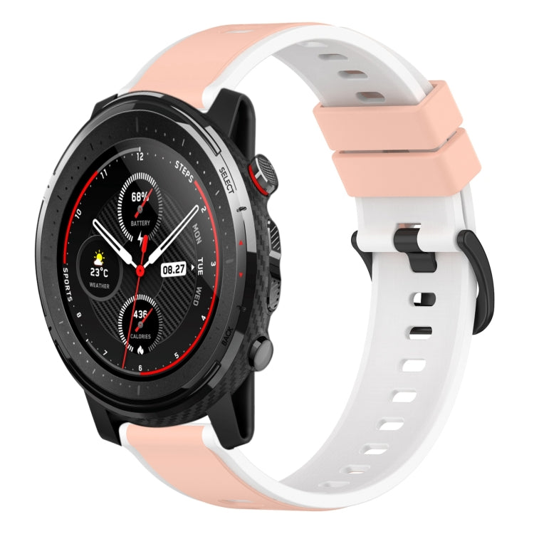 22mm Two-Color Silicone Watch Band, For Amazfit 3, For Amazfit GTR 47mm