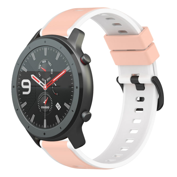 22mm Two-Color Silicone Watch Band, For Amazfit 3, For Amazfit GTR 47mm