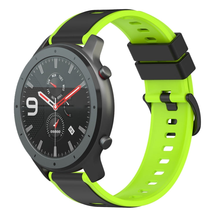 22mm Two-Color Silicone Watch Band, For Amazfit 3, For Amazfit GTR 47mm