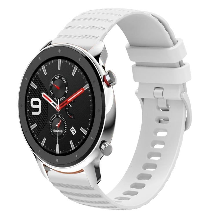 22mm Wavy Dotted Solid-Color Silicone Watch Band, For Amazfit GTR 4, For Amazfit GTR 3