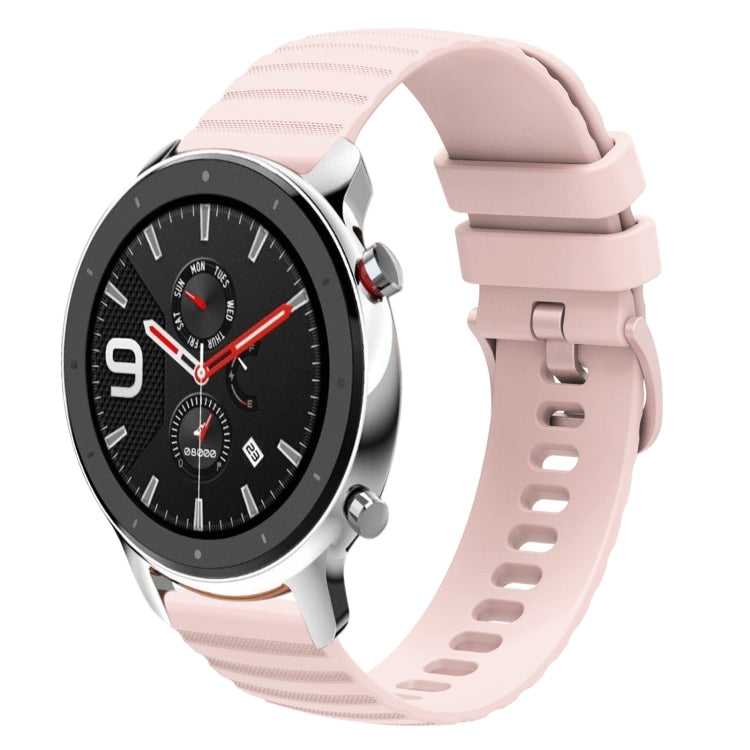 22mm Wavy Dotted Solid-Color Silicone Watch Band, For Amazfit GTR 4, For Amazfit GTR 3