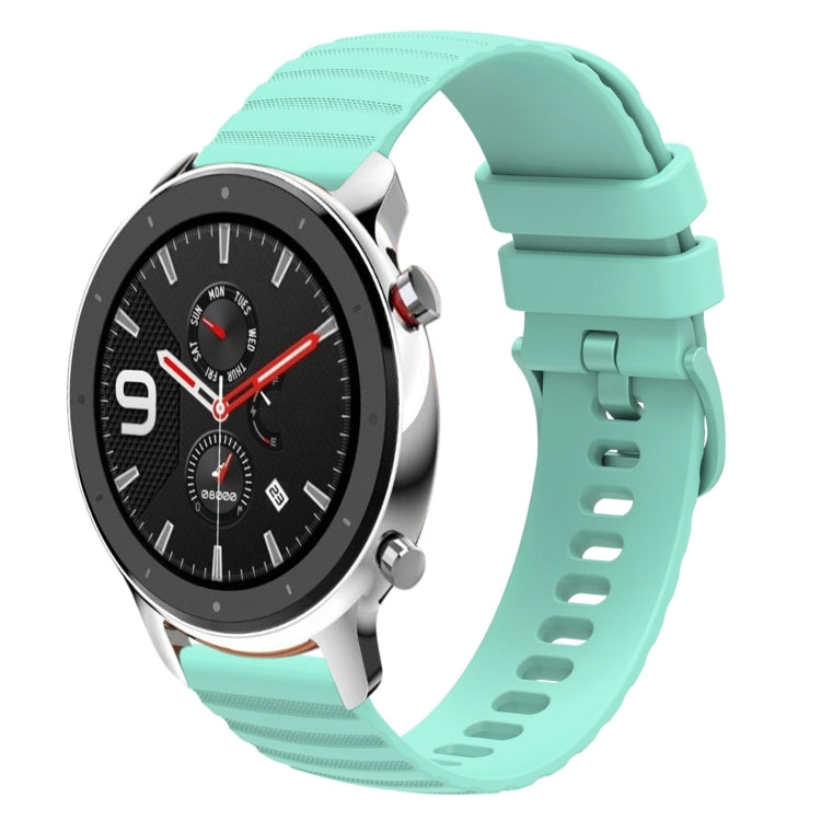 22mm Wavy Dotted Solid-Color Silicone Watch Band, For Amazfit GTR 4, For Amazfit GTR 3