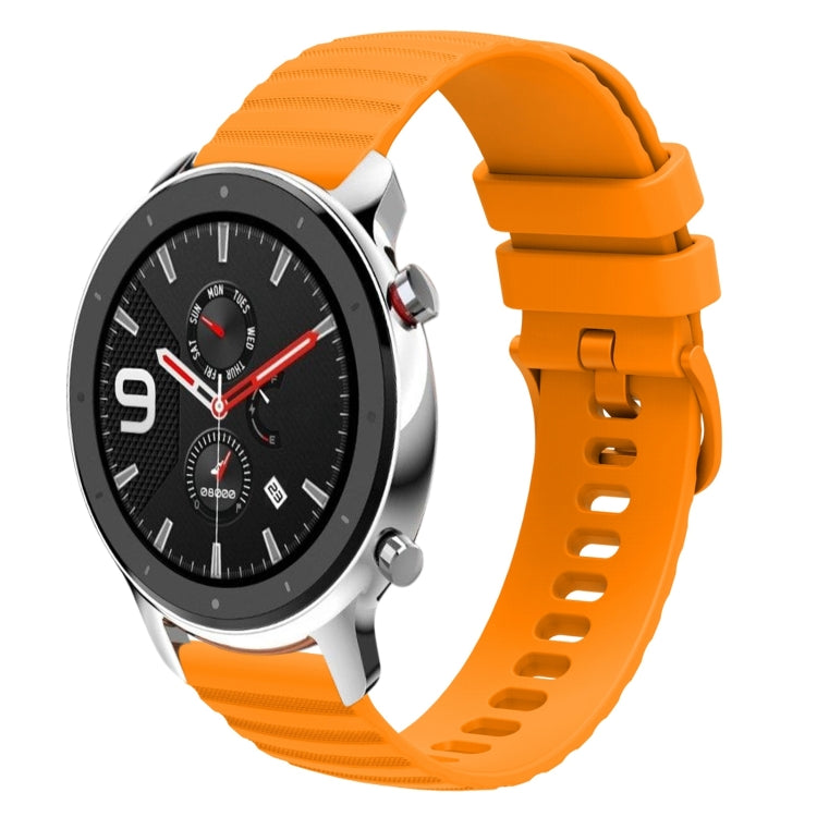 22mm Wavy Dotted Solid-Color Silicone Watch Band, For Amazfit GTR 4, For Amazfit GTR 3