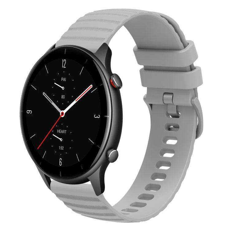 22mm Wavy Dotted Solid-Color Silicone Watch Band, For Amazfit GTR 3 Pro, For Amazfit GTR 2e