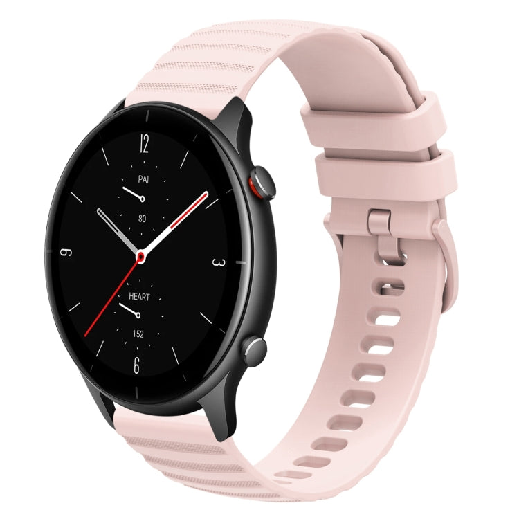 22mm Wavy Dotted Solid-Color Silicone Watch Band, For Amazfit GTR 3 Pro, For Amazfit GTR 2e