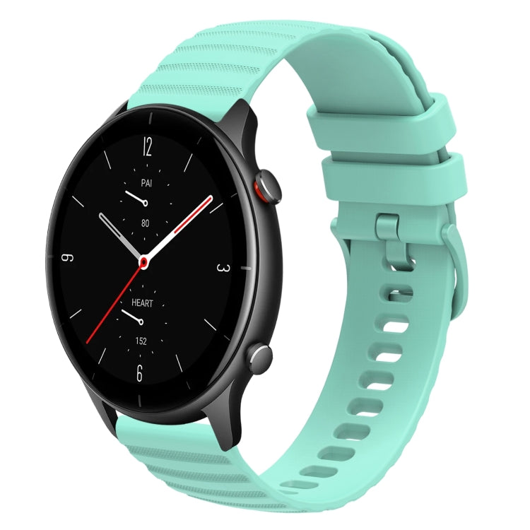 22mm Wavy Dotted Solid-Color Silicone Watch Band, For Amazfit GTR 3 Pro, For Amazfit GTR 2e