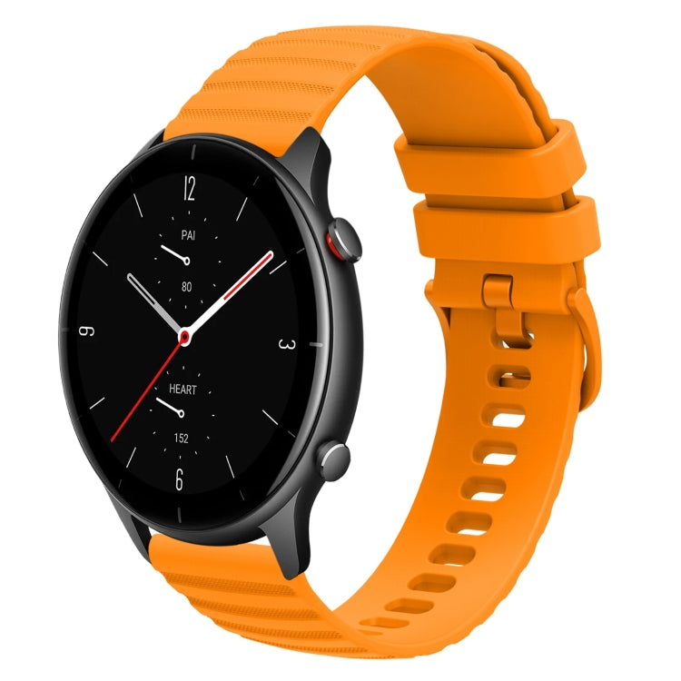 22mm Wavy Dotted Solid-Color Silicone Watch Band, For Amazfit GTR 3 Pro, For Amazfit GTR 2e