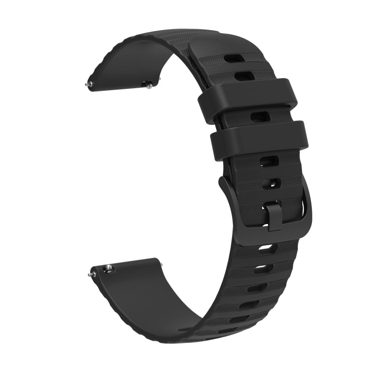 22mm Wavy Dotted Solid-Color Silicone Watch Band, For Amazfit GTR 47mm