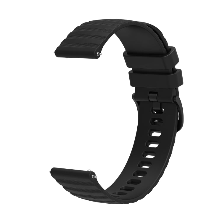 22mm Wavy Dotted Solid-Color Silicone Watch Band, For Amazfit GTR 47mm