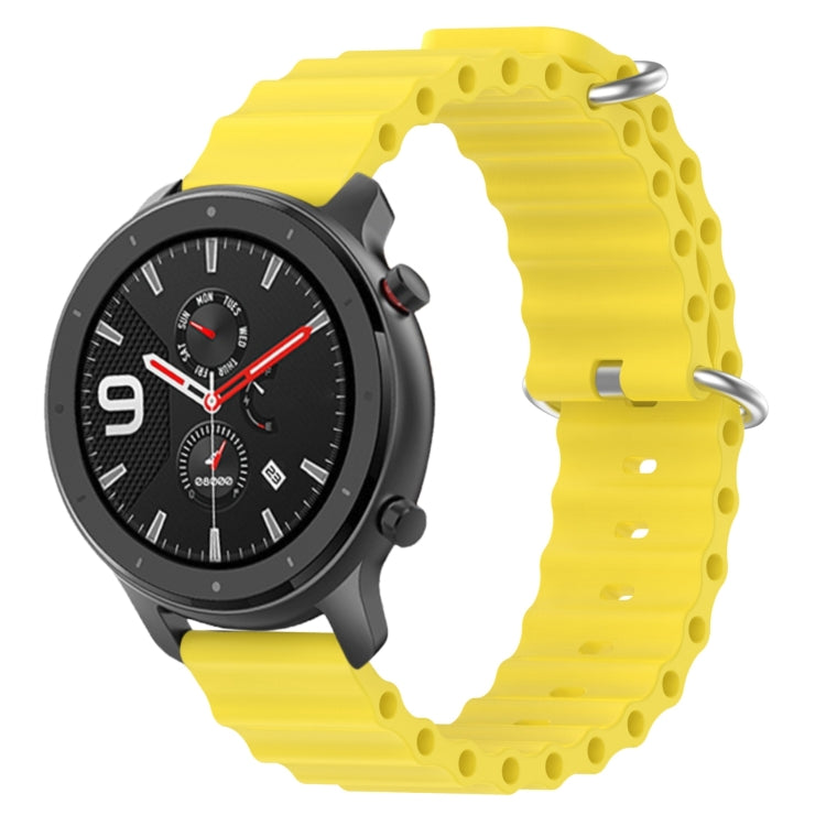 Ocean Style Solid Color Silicone Watch Band, For Amazfit GTR 4 22mm