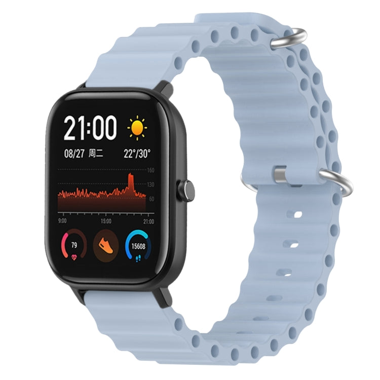 Ocean Style Solid Color Silicone Watch Band, For Amazfit GTS 4 Mini 20mm