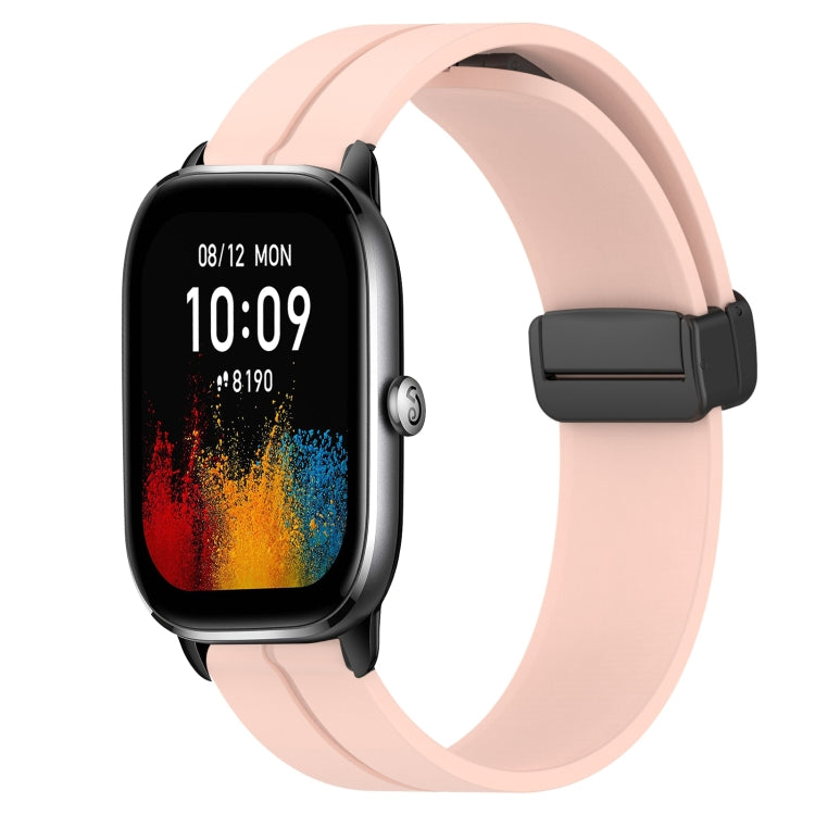 20mm Solid Color Magnetic Clasp Silicone Watch Band, For Amazfit GTS 4, For Amazfit GTS 3