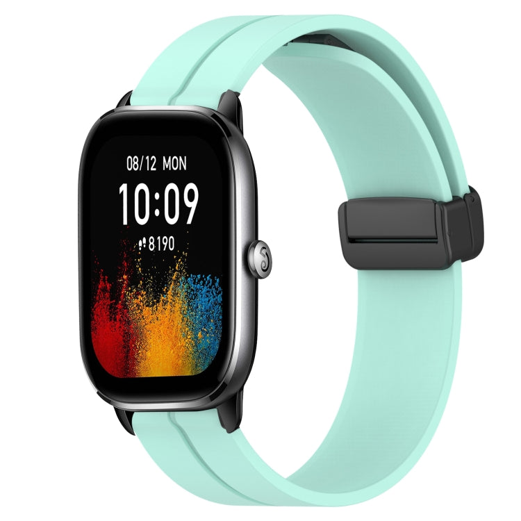 20mm Solid Color Magnetic Clasp Silicone Watch Band, For Amazfit GTS 4, For Amazfit GTS 3