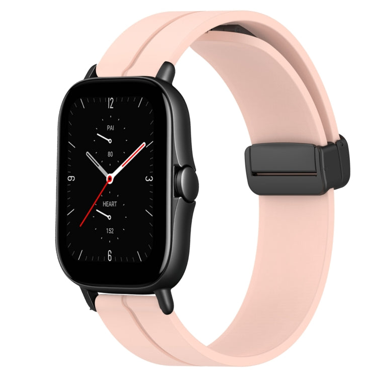 20mm Solid Color Magnetic Clasp Silicone Watch Band, For Amazfit GTS 2E, For Amazfit GTS 2 Mini