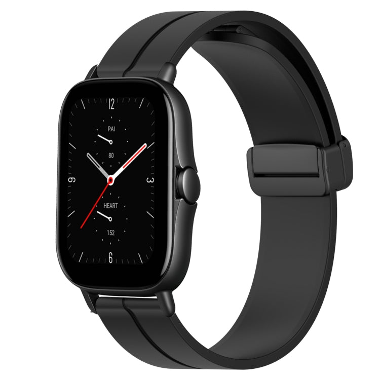 20mm Solid Color Magnetic Clasp Silicone Watch Band, For Amazfit GTS 2E, For Amazfit GTS 2 Mini