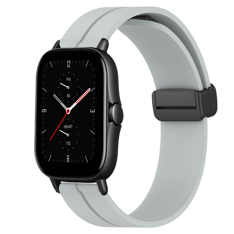 20mm Solid Color Magnetic Clasp Silicone Watch Band, For Amazfit GTS 2E, For Amazfit GTS 2 Mini