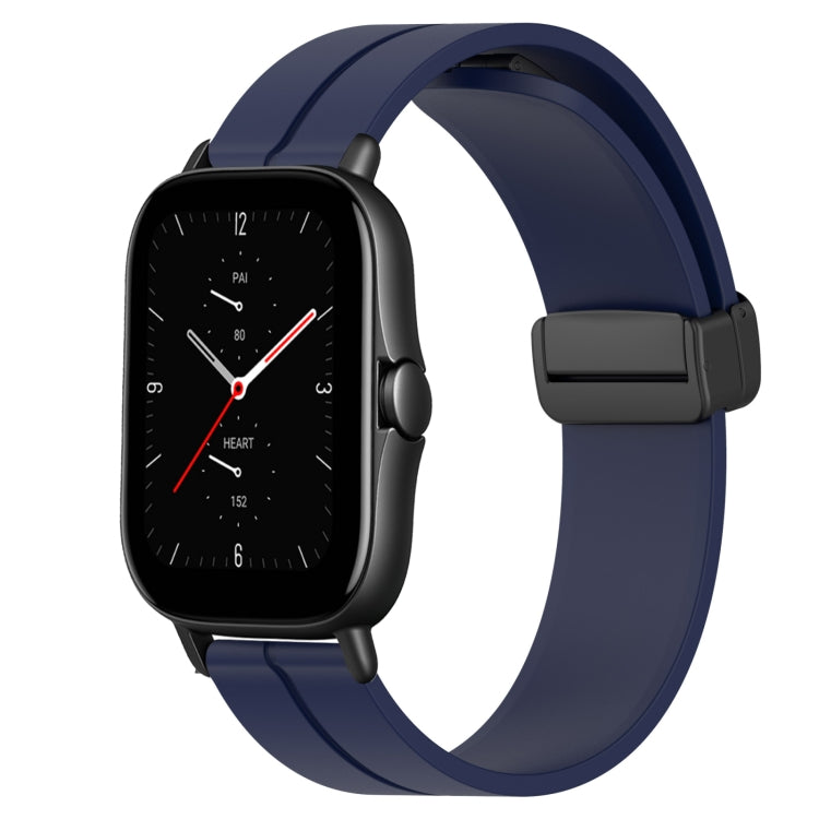 20mm Solid Color Magnetic Clasp Silicone Watch Band, For Amazfit GTS 2E, For Amazfit GTS 2 Mini