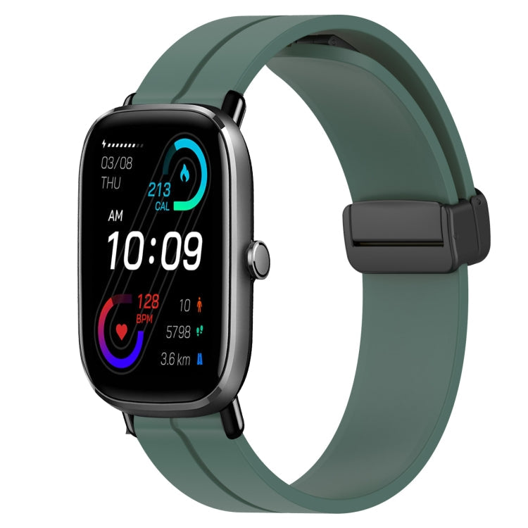 20mm Solid Color Magnetic Clasp Silicone Watch Band, For Amazfit GTS 2E, For Amazfit GTS 2 Mini