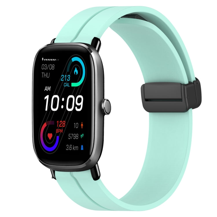 20mm Solid Color Magnetic Clasp Silicone Watch Band, For Amazfit GTS 2E, For Amazfit GTS 2 Mini