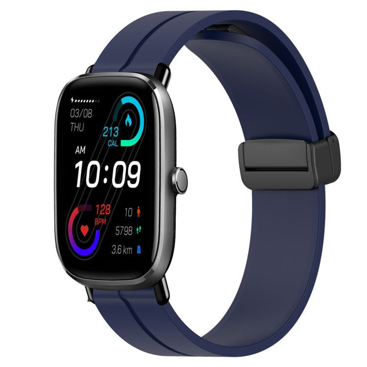 20mm Solid Color Magnetic Clasp Silicone Watch Band, For Amazfit GTS 2E, For Amazfit GTS 2 Mini