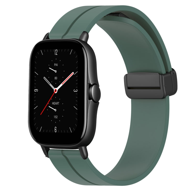 20mm Solid Color Magnetic Clasp Silicone Watch Band, For Amazfit GTS 2, For Amazfit GTS