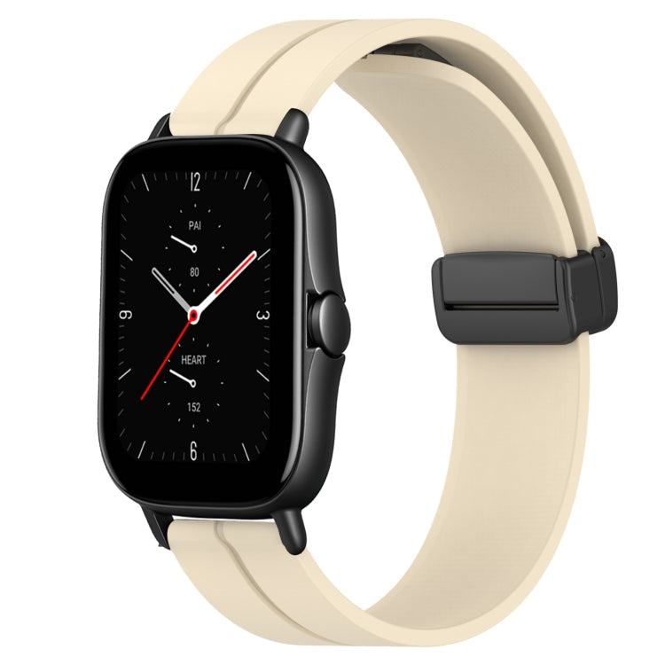 20mm Solid Color Magnetic Clasp Silicone Watch Band, For Amazfit GTS 2, For Amazfit GTS