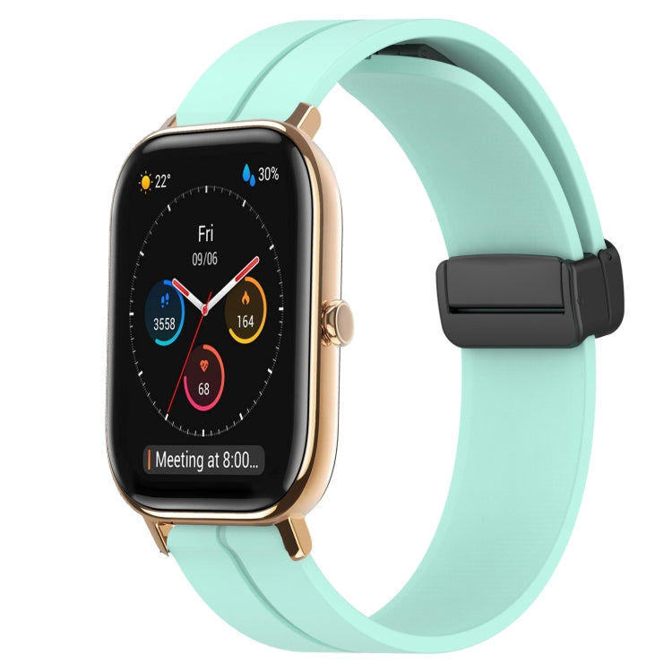20mm Solid Color Magnetic Clasp Silicone Watch Band, For Amazfit GTS 2, For Amazfit GTS