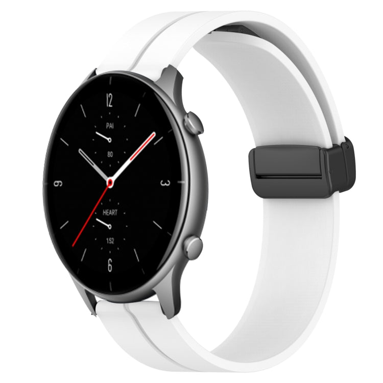22mm Solid Color Magnetic Clasp Silicone Watch Band, For Amazfit GTR 3 Pro, For Amazfit GTR 2e