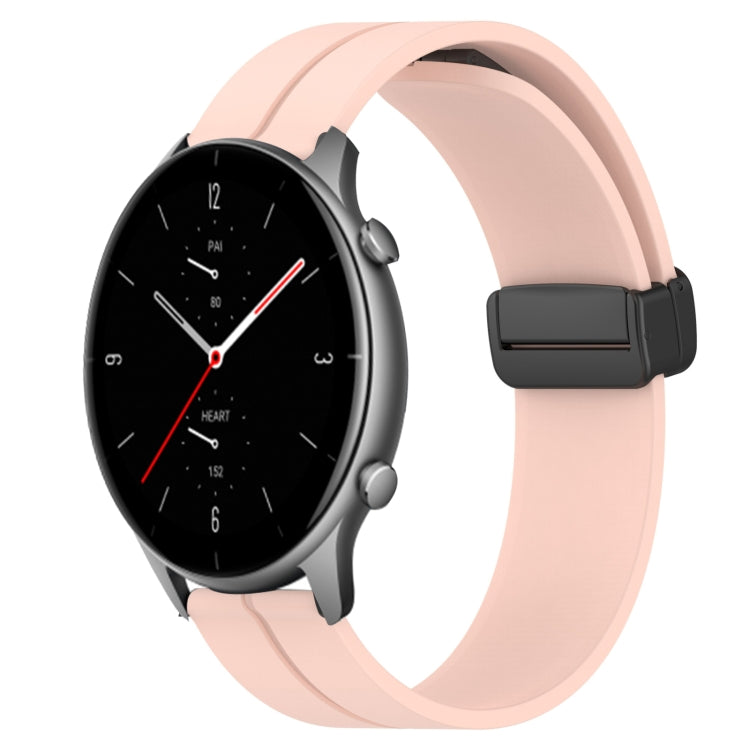 22mm Solid Color Magnetic Clasp Silicone Watch Band, For Amazfit GTR 3 Pro, For Amazfit GTR 2e