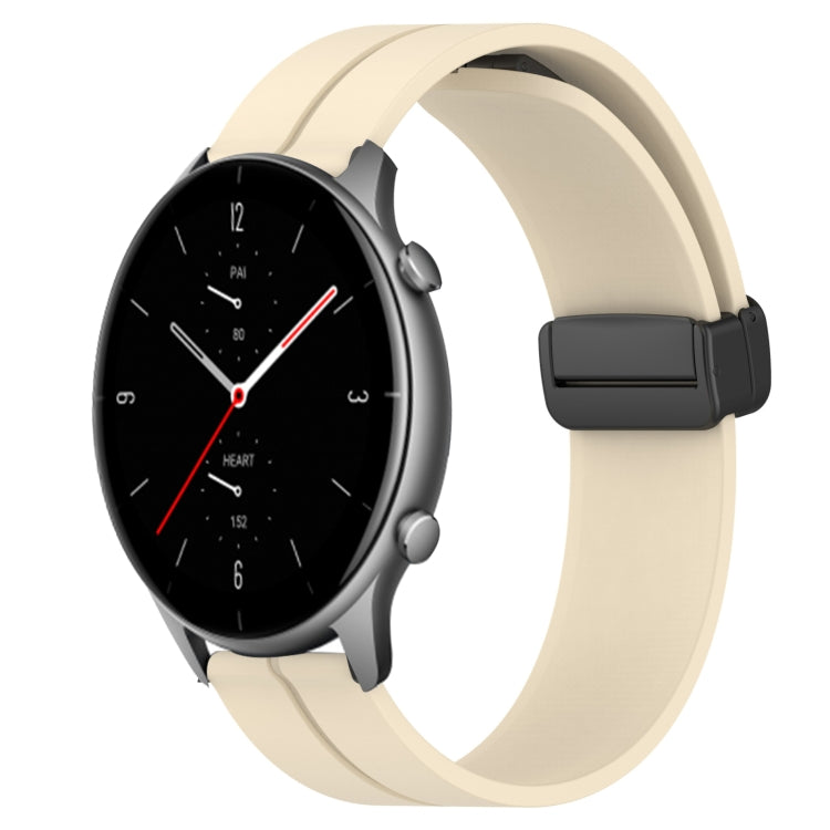 22mm Solid Color Magnetic Clasp Silicone Watch Band, For Amazfit GTR 3 Pro, For Amazfit GTR 2e